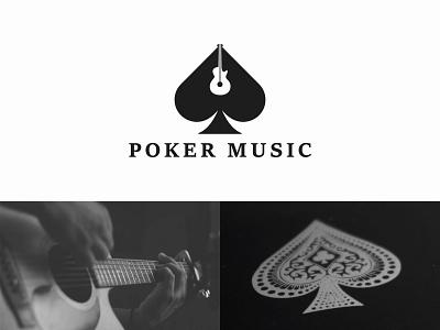 Poker Music Logo Concept