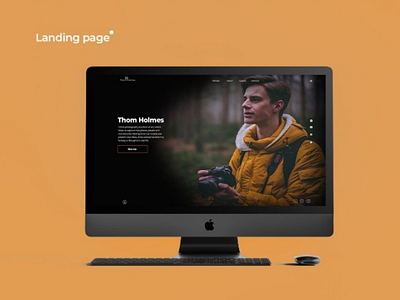 Landing page for photographer web дизайн design