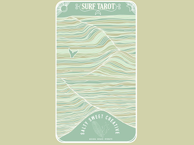 Surf Tarot - Back art design flat illustration illustrator surf design tarot vector