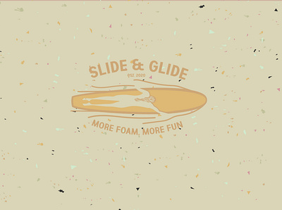 Slide and Glide art branding design illustration illustrator logo surf design surf illustration surfart surfboard vector