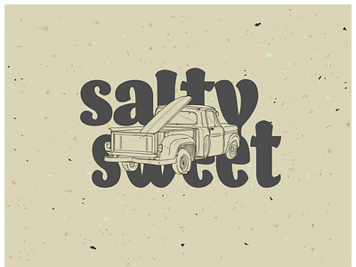 Surf truck - salty sweet logo. art branding design illustration illustrator logo surf design surf illustration surfart surfboard