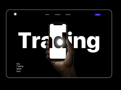 Day Trading Product landing page