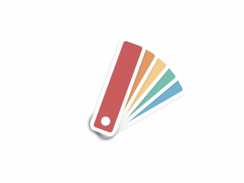 CSS Color Fan Deck Animation animation code codepen css css3 fan flat free gif html picker web