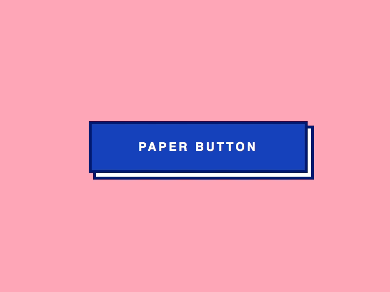 Paper Button animation blue button clean css flat link transition website