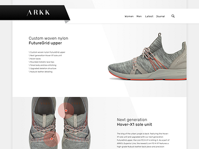 Arkk arkk copenhagen ecommerce minimal shop sneaker store webshop website