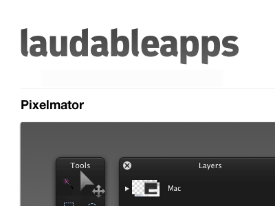 LaudableApps apps ios iphone itunes laudable mac showcase software store website