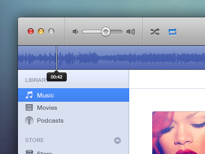 iTunes itunes music player redesign