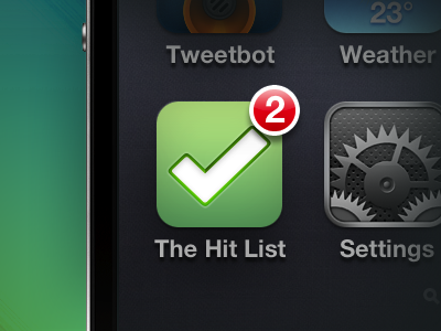 The Hit List Replacement app download hit icon iphone list psd replacement retina todo