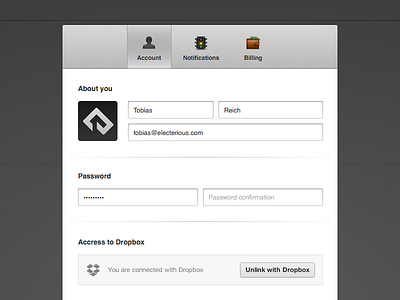 Settings (+ Download) account download free modal settings sketch user