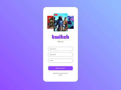 Daily UI 1 - Sign Up app design minimal ui ui challenge ux vector web webdesign