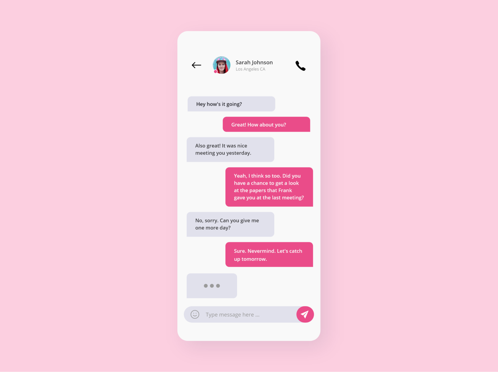 Daily UI 13 - Direct Messaging by Áron Farsang on Dribbble