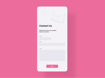 Daily UI 28 - Contact Us