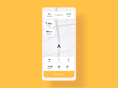 Daily UI 29 - Map dailyui design gps map maps minimal navigate navigation navigator ui ui challenge