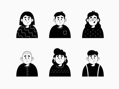 People avatar avatar design avatar icons character design characters icons illustration illustrations illustrator people people illustration portrait portrait illustration
