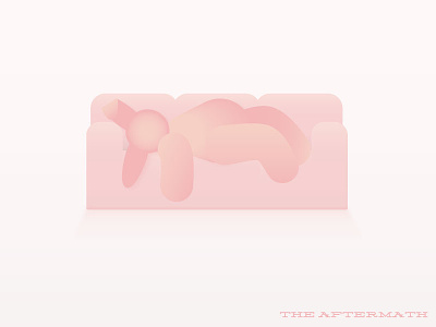 i cant even bunny candy cute easter gradient illustration monochromatic pink subtle tonal typography vector