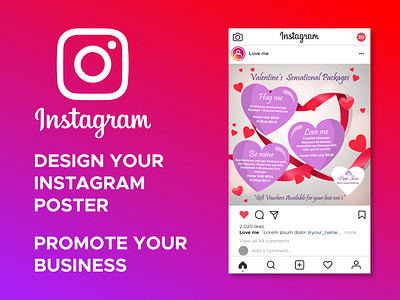 Instagram, Social Media Design animation business design fb illustration illustrator instagram logo poster social media design typography vector website