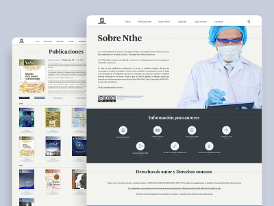 NTHE scientific magazine website