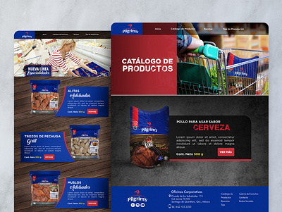 New products landing page blue food packaging design product page ui ui design uidesign web design webdesign website website design