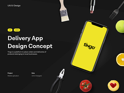 Tingo - Delivery App aplication app design mobile app mobile app design mobile ui ui design uidesign uxdesign website design