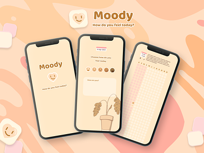 Moody design illustration minimal ui web