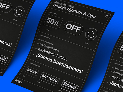 Formação Online em Design System & Ops design design ops design system online poster
