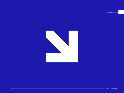 About Here arrow branding business design flat icon identity illustrator logo logo design minimal pointer