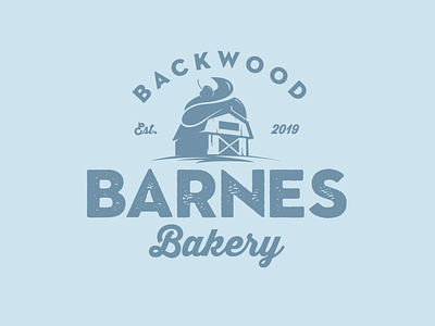 Backwood Barnes Bakery Logo bold branding creative design logo vector