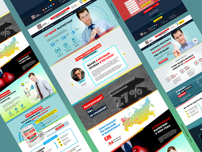 41  Very long  landing page with intrusive zombing script