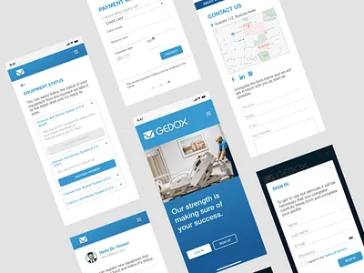 Gedox · Institutional Website and App app design graphic design ui ux