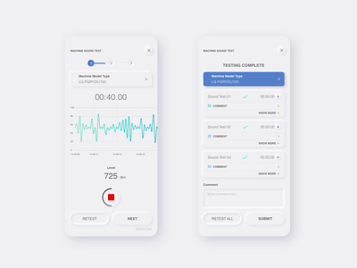 Sound Testing App | Neurmophic Concept