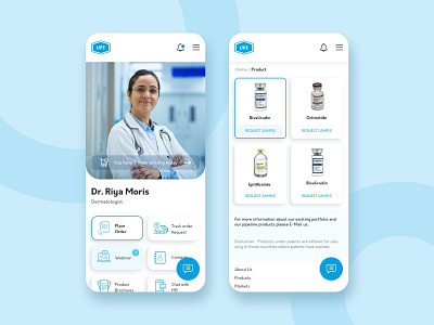 Medical Mobile App app branding clean ui design flat minimal stock typography ui ux