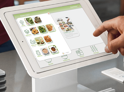 Sweetgreen Checkout Tablet branding checkout checkout page design illustration salad sweetgreen ui ux