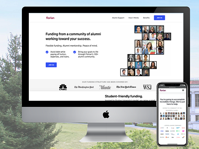 Florian Student Loans design loans student student loans ui ux web website