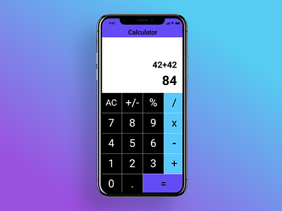 Daily UI #004 - Calculator 004 app apple caluclator daily ui dailyui dailyuichallenge ios