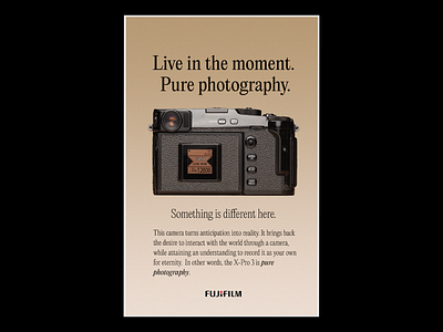 FUJIFILM ad 80s ad branding camera design flat photography
