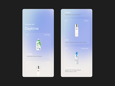 Skincare UI App Exploration