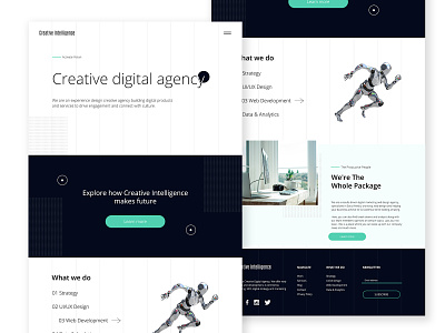 Website design adobexd clean design digital robot ui ui ux uidesign website website design xd design