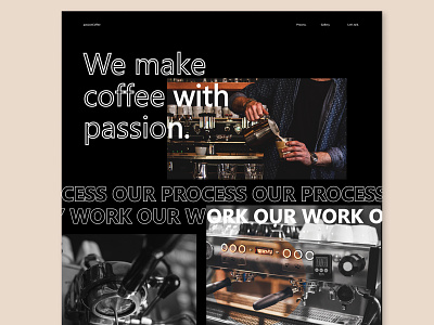 Coffee? Always clean coffee coffee bean dark dark ui design figma landing page landing page design ui ui ux ui design web design web page design website