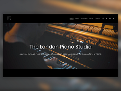 Website Design - The London Piano Studio brand design brand identity branding design logo squarespace ui uk based ux web design web development website