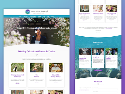 Logo, Branding & Website Design/Dev - Celebrant Website