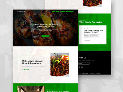 Jamaican Restaurant Website Design design jamaican restaurant restaurant restaurant website ux ui web design website concept website design