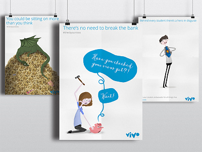 Student Engagement Posters illustration poster students vivo