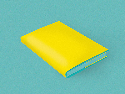 Book blank blue book book design illustration yellow