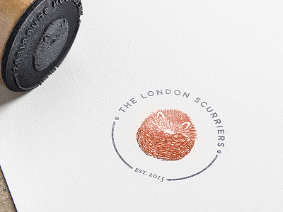London Scurriers hedgehog logo logo design run club running
