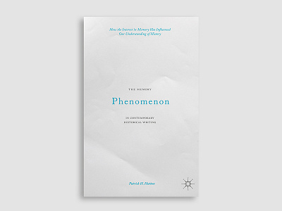 The Memory Phenomenon book book cover design cover cover design memory paper typography