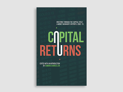 Capital Returns book book cover design cover cover design stock market stocks typography