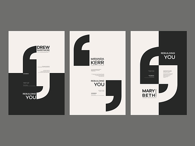 Rebuilding You black and white bold branding design graphic design grids illustrator minimalistic poster poster series posters series simple speaker series type typographic design typography