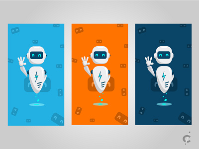 Robot (Ibot themes) concept design icon illustration robot vector