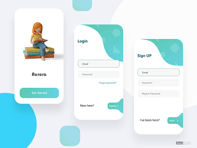 Simple Login Page app branding design illustration login login form login page logo mobile app mobile ui ui welcome page