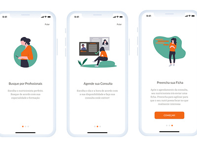 OrangeApp Patient Onboarding Screens